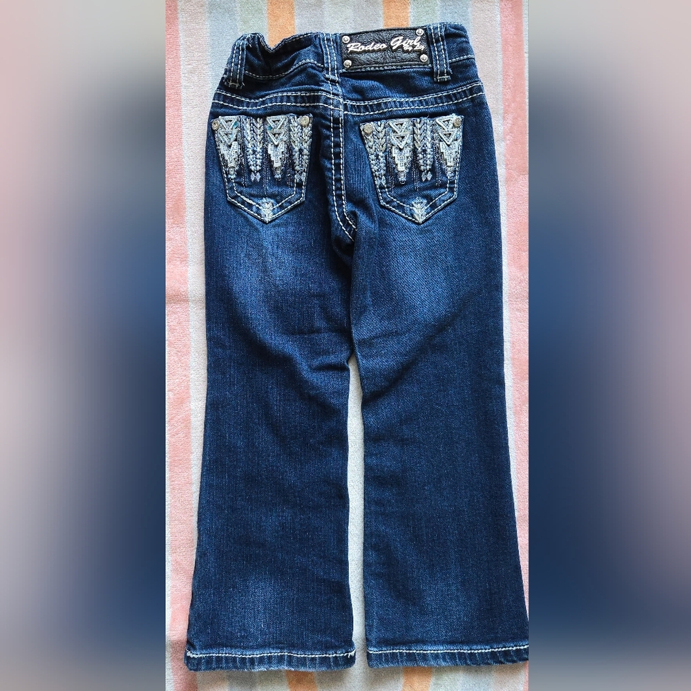 Girls (4) Rodeo Girl Blue Jeans - Picture 2 of 10